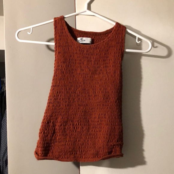 Hollister burnt orange tank top